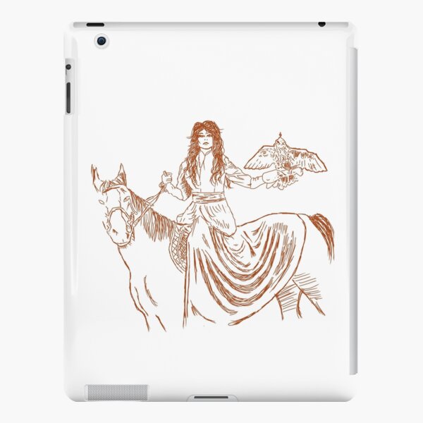 Falcon trainer horse woman iPad Snap Case