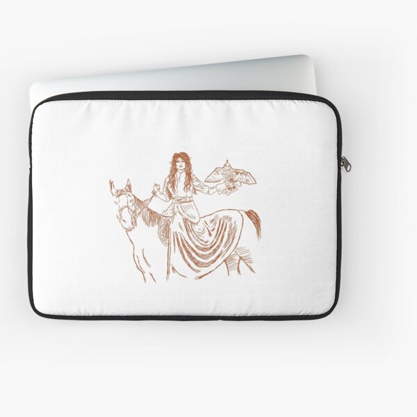 Falcon trainer horse woman Laptop Sleeve