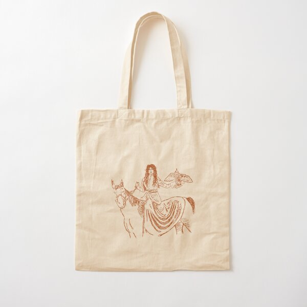 Falcon trainer horse woman Cotton Tote Bag