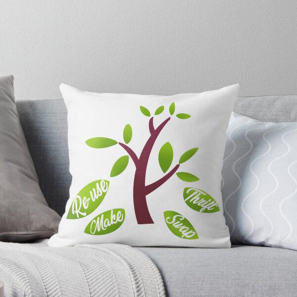 Item preview, Eco Tree "Re-use, Make, Thrift, Swap" Design designed and sold by SimonWoodsArt.