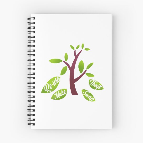 Item preview, Eco Tree "Re-use, Make, Thrift, Swap" Design designed and sold by SimonWoodsArt.