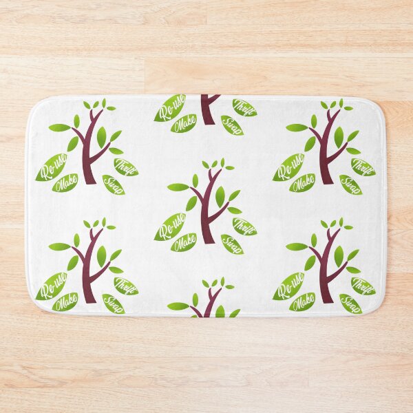 Item preview, Eco Tree "Re-use, Make, Thrift, Swap" Design designed and sold by SimonWoodsArt.