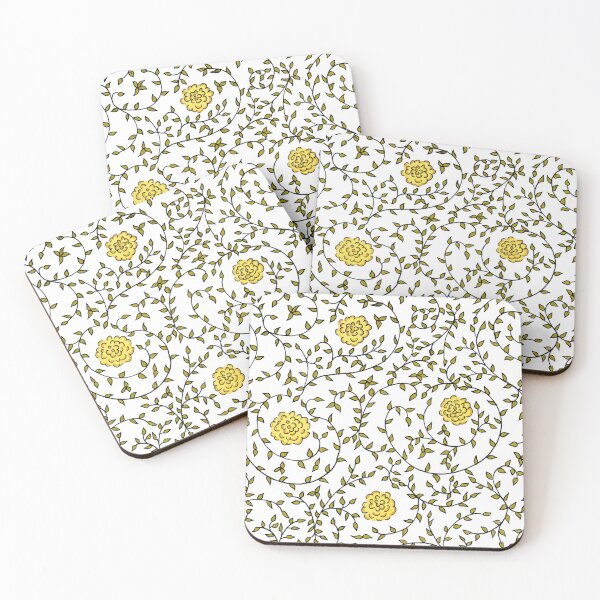 Item preview, Yellow Fleur Pattern designed and sold by SarahCBrooks.