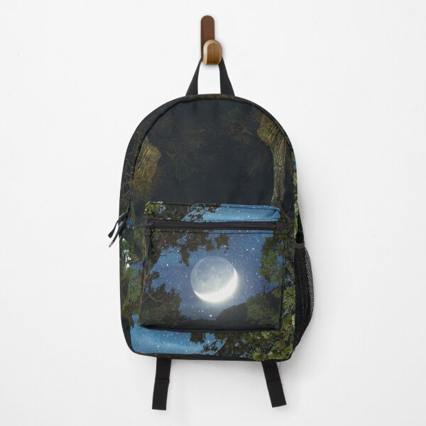 Item preview, Moonset in coniferous forest designed and sold by Victoria Avvacumova.