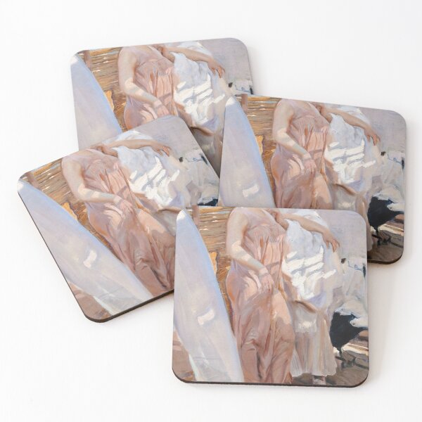 Item preview, Joaquín Sorolla - The Pink Robe. After the Bath designed and sold by Impressionist Masters.