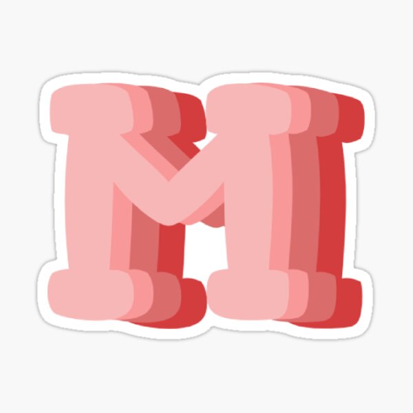 Letter M Stickers | Redbubble
