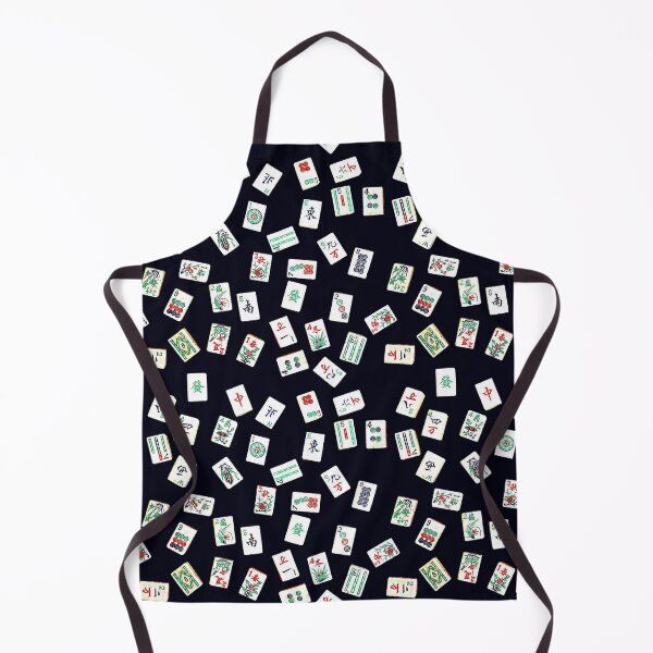 Item preview, mah jongg tiles black designed and sold by farreystudio.