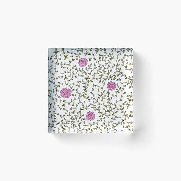 Item preview, Pink Fleur Pattern designed and sold by SarahCBrooks.