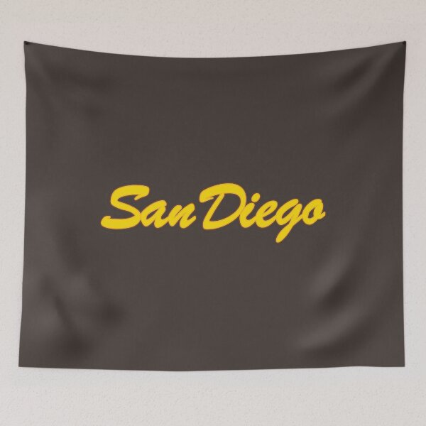 Item preview, Baseball Fan of San Diego Gold on Brown (alt) designed and sold by gkillerb.