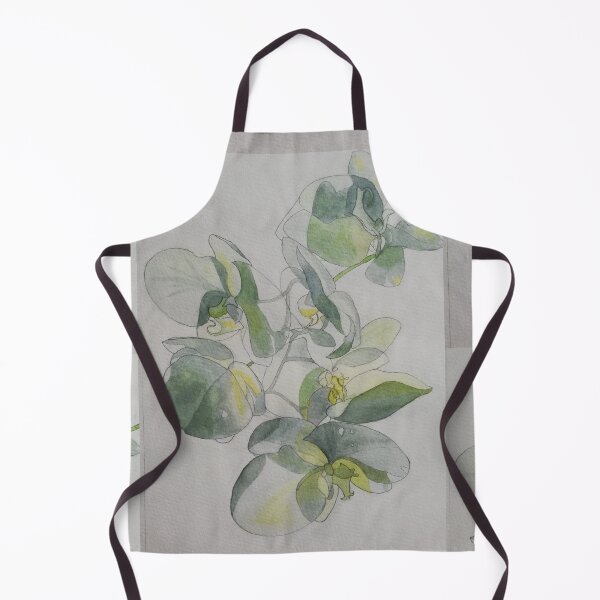 Item preview, White orchids watercolour painting designed and sold by esvb.