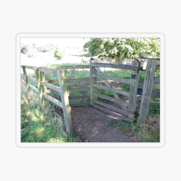 Merch #91 -- Kissing Gate (Hadrian's Wall) Transparent Sticker