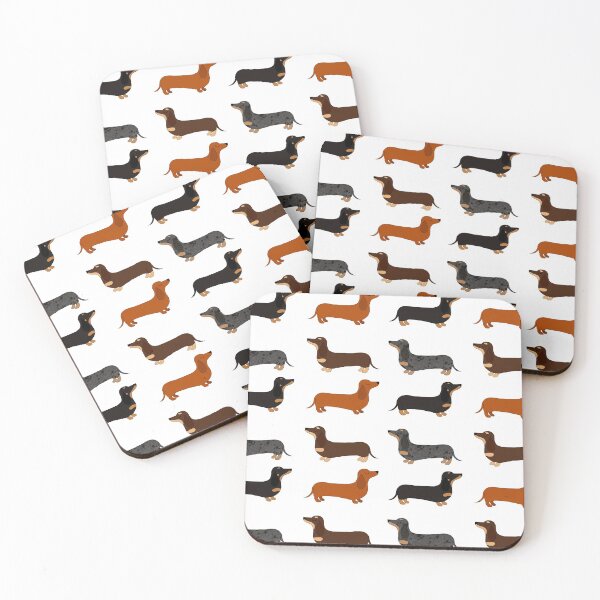 Item preview, Dachshund Patterns designed and sold by Moopichino.