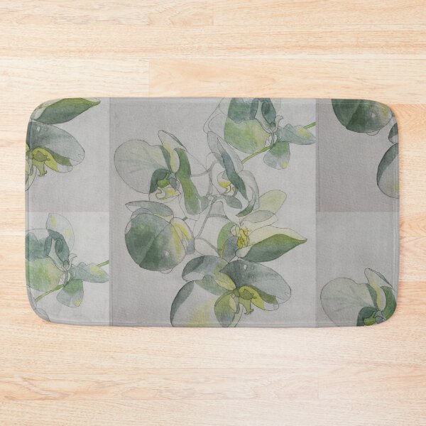 Item preview, White orchids watercolour painting designed and sold by esvb.