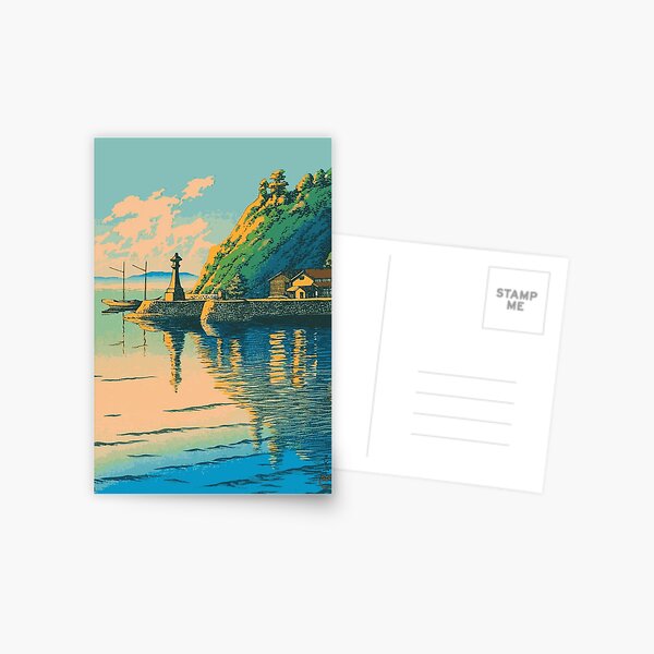 Item preview, Dawn at Mihogaseki - Kawase Hasui - Japanese Art designed and sold by tsubadesigns.