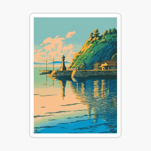 Item preview, Dawn at Mihogaseki - Kawase Hasui - Japanese Art designed and sold by tsubadesigns.