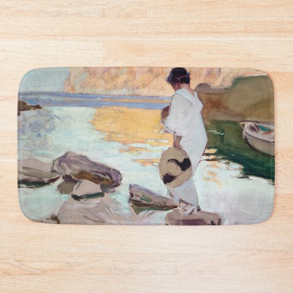 Item preview, Joaquín Sorolla - Elena at Cala de San Vicente designed and sold by Impressionist Masters.