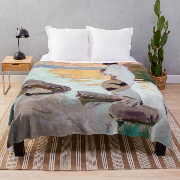 Item preview, Joaquín Sorolla - Elena at Cala de San Vicente designed and sold by Impressionist Masters.