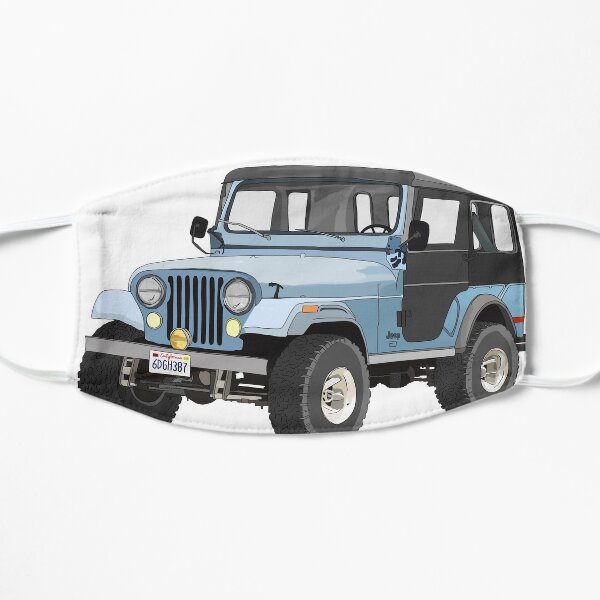 Stiles Blue Jeep Sticker Mask By Carelouart Redbubble