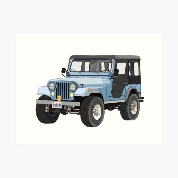 Stiles Stilinski Jeep Art Print By Amela315 Redbubble