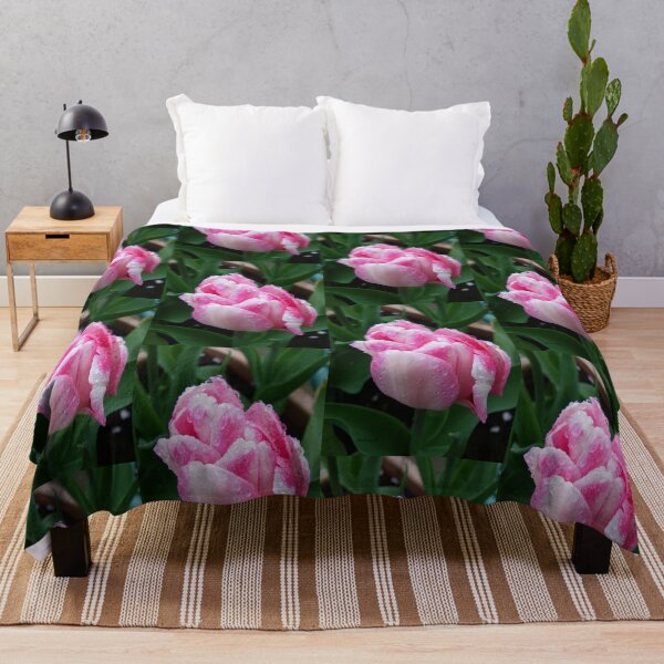 Item preview, Two Tone Pink Tulip covered in raindrops designed and sold by LoneAngel.