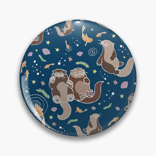 Item preview, Sea Otters at Night designed and sold by Nemki.