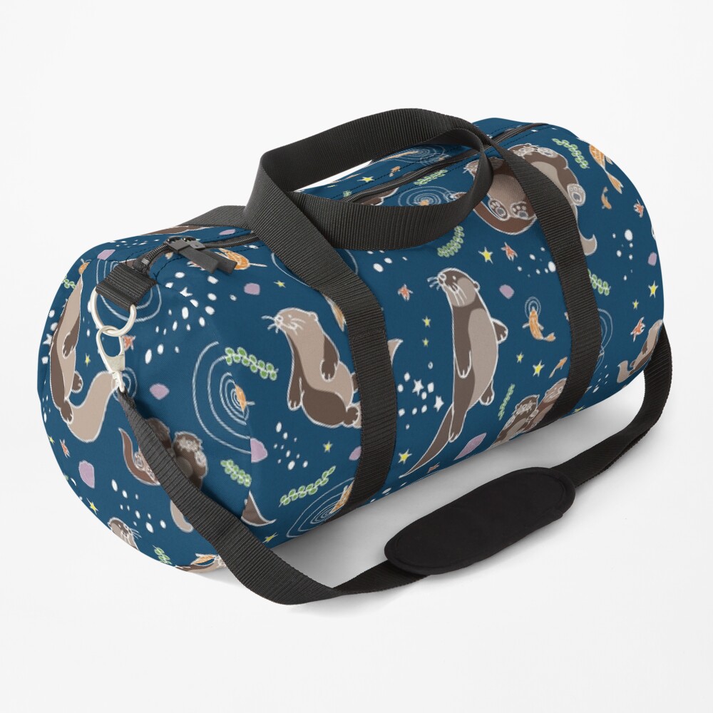 Sea Otters at Night Duffle Bag