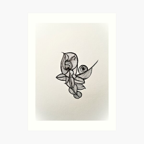 Leaf in the Wind Art Print