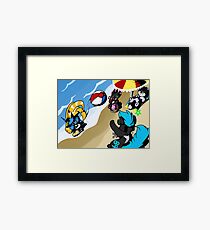 Beach fun Framed Print
