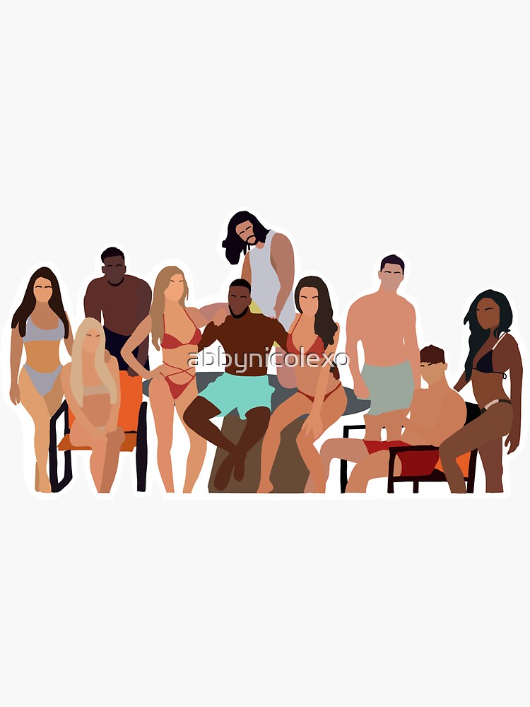 too-hot-to-handle-cast-sticker-for-sale-by-abbynicolexo-redbubble