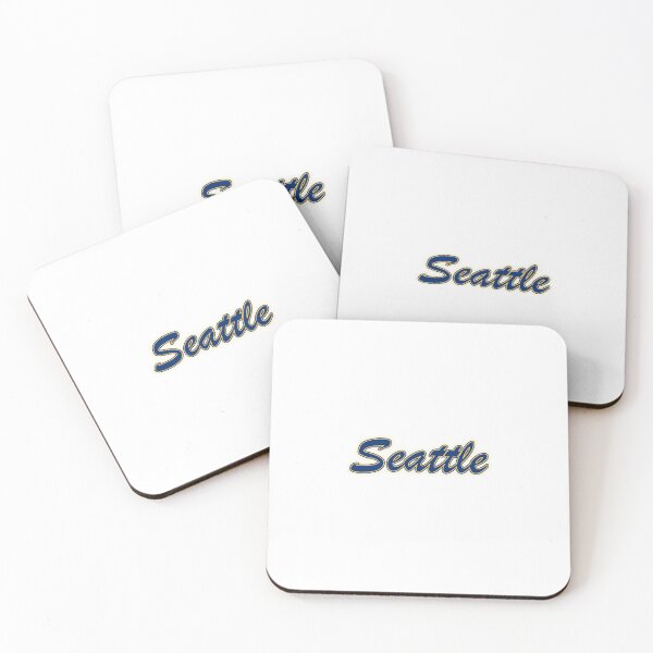 Item preview, Baseball Fan of Seattle Blue and Gold on White designed and sold by gkillerb.