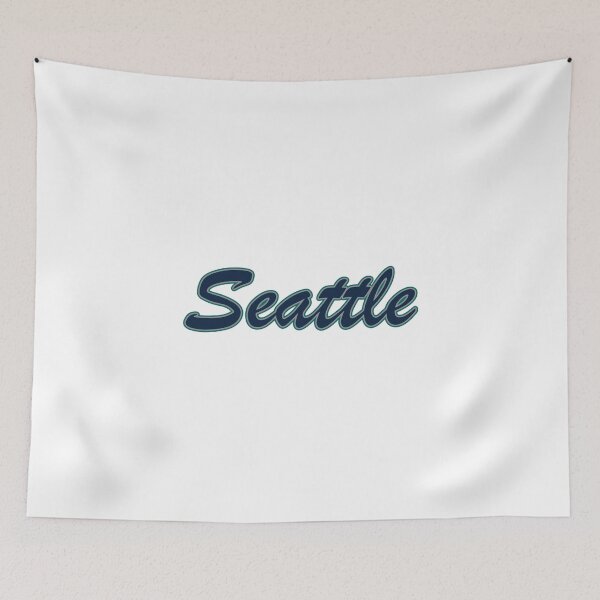 Item preview, Baseball Fan of Seattle Blue Silver and Green on White designed and sold by gkillerb.