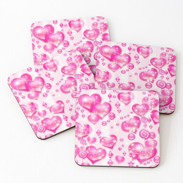 Item preview, Valentine's pink hearts (seamless pattern) designed and sold by MysticaLink.