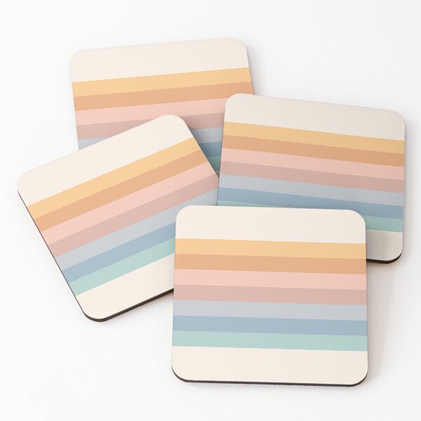 Item preview, Pastel Retro Rainbow Stripes designed and sold by DirtyAngelFace Shop.