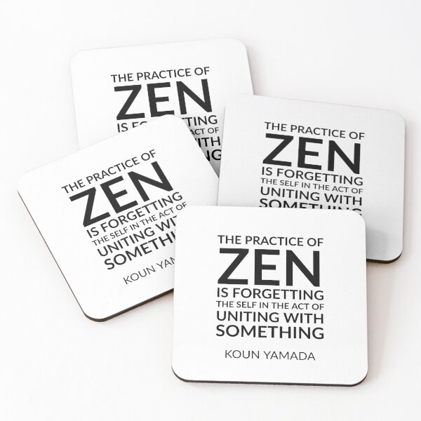 Artikelvorschau, Die Praxis des Zen besteht darin, das Selbst zu vergessen, während man sich mit etwas vereint. — Koun Yamada – Zen-Zitate entworfen und verkauft von Inspirationmotivation.