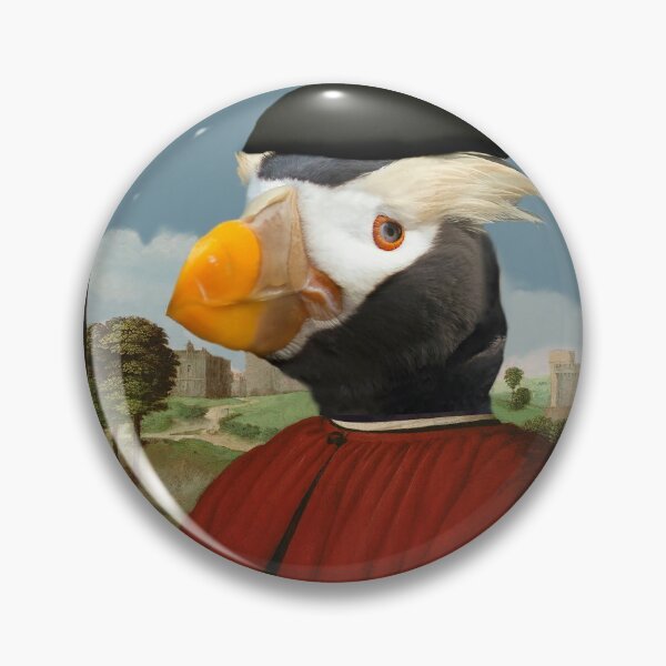 Item preview, Renaissance Puffin  - Fratercula cirrhata in red designed and sold by TheCurators.