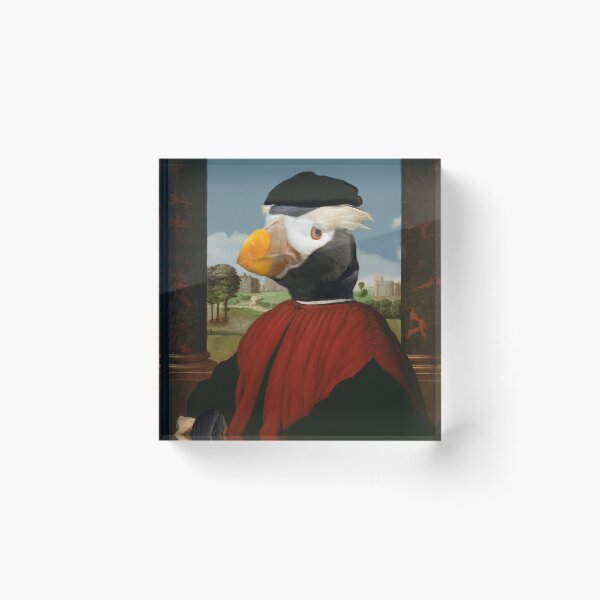 Item preview, Renaissance Puffin  - Fratercula cirrhata in red designed and sold by TheCurators.