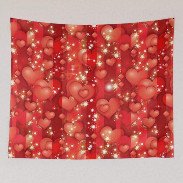 Item preview, Valentine's rubin hearts (seamless pattern) designed and sold by MysticaLink.
