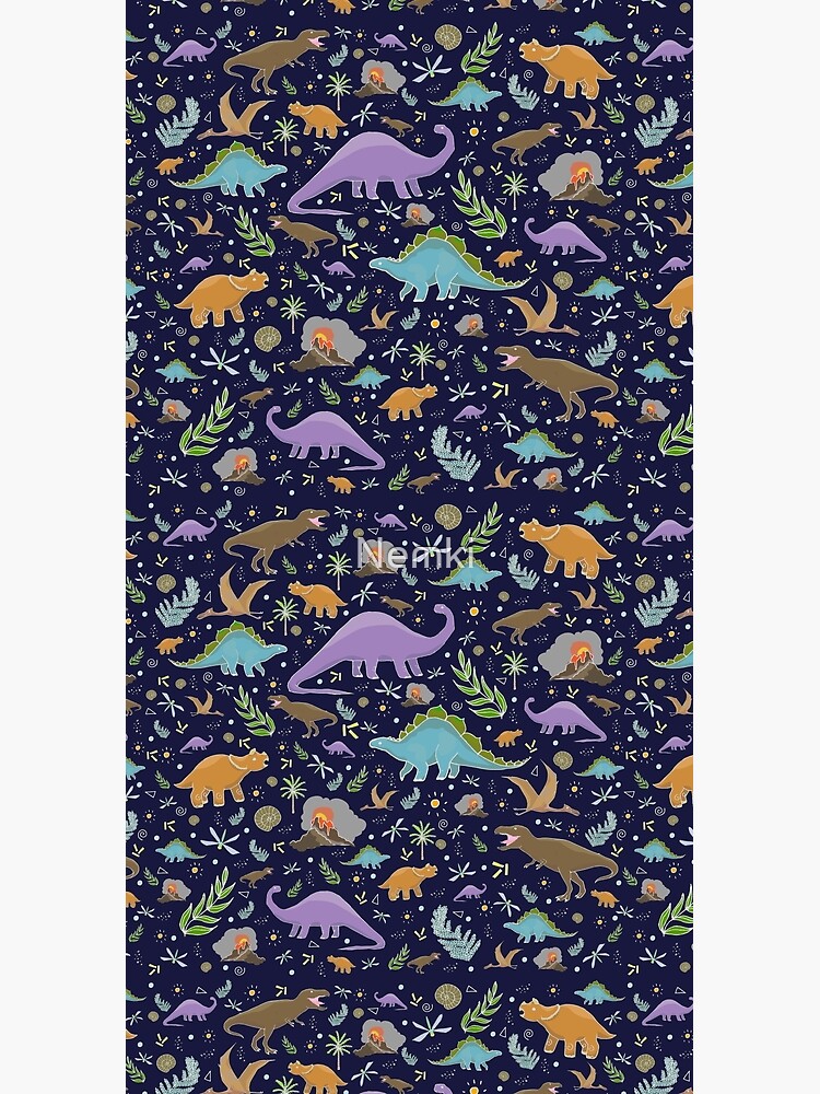 Dinosaurs at Night by Nemki