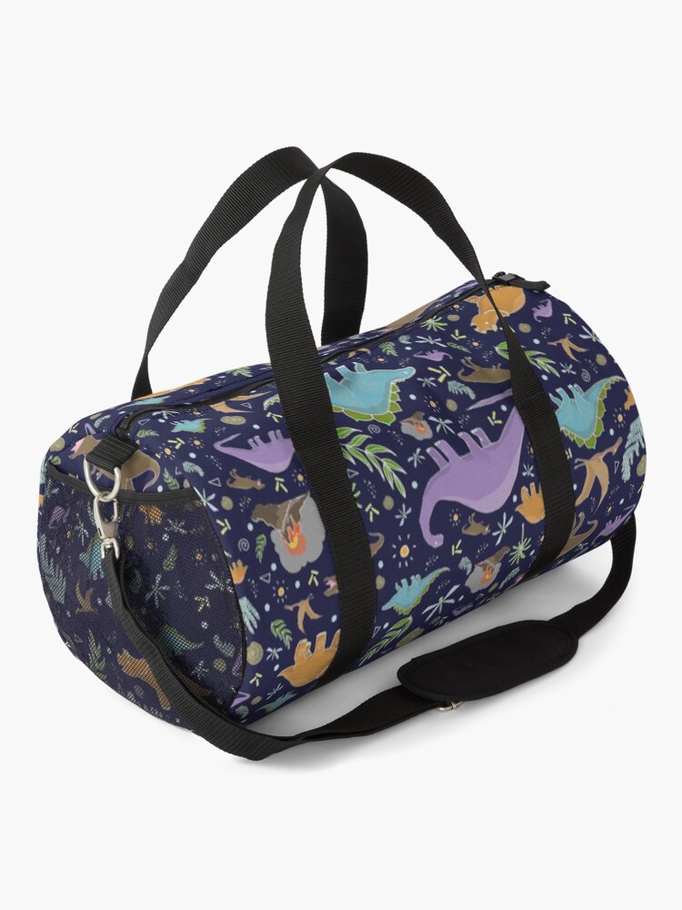 Alternate view of Dinosaurs at Night Duffle Bag