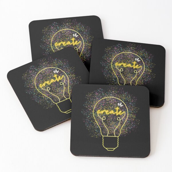 Item preview, Neon Create Lightbulb designed and sold by Elle  Hazlett.