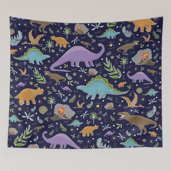 Item preview, Dinosaurs at Night designed and sold by Nemki.