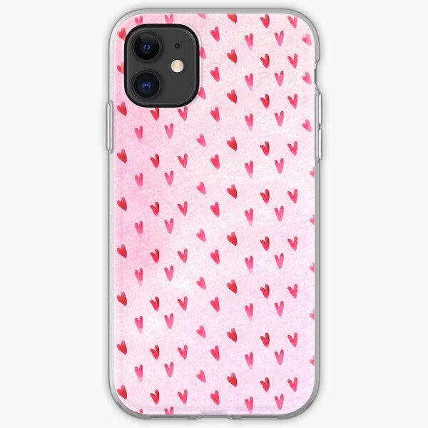 Hearts Pattern iPhone Soft Case