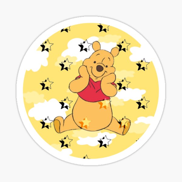 Winnie the pooh sticker Sticker by amysstickersco Redbubble