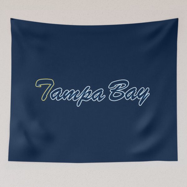 Item preview, Baseball Fan of Tampa Bay Navy Yellow Blue and White on Navy designed and sold by gkillerb.