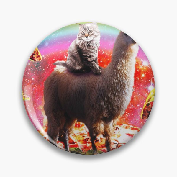 Item preview, Space Cat Riding Llama Unicorn - Pizza & Taco designed and sold by SkylerJHill.
