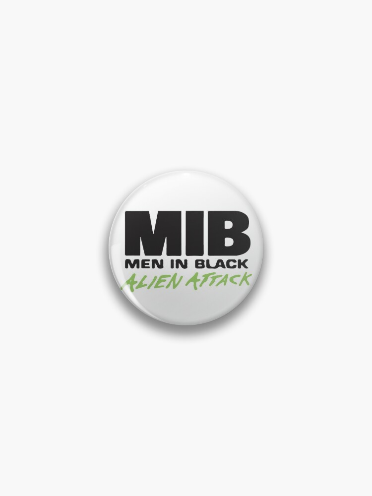 Men in Black Alien Attack Ride Logo Men in Black (1997) Pin | Redbubble