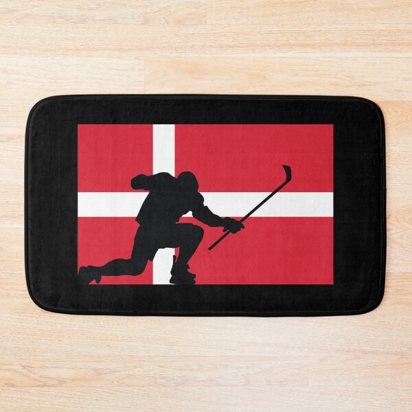 Aperçu de l'œuvre Silhouette de célébration du hockey au Danemark créée et vendue par CanvasTee.
