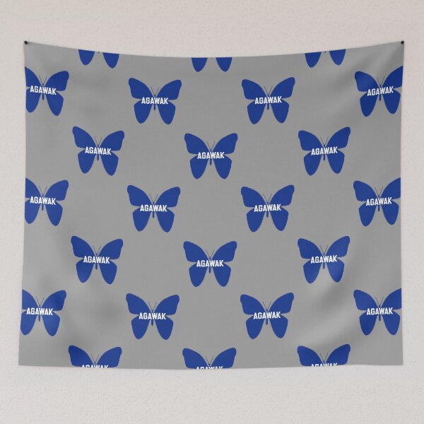 Item preview, Agawak Camp Letters Inside Blue Monarch Butterfly designed and sold by byemma.