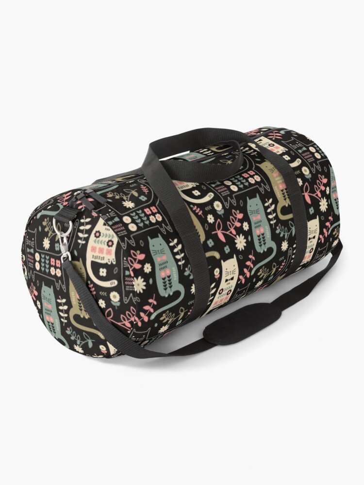 Thumbnail 1 of 3, Duffle Bag, Cat Folk designed and sold by limegreenpalace.