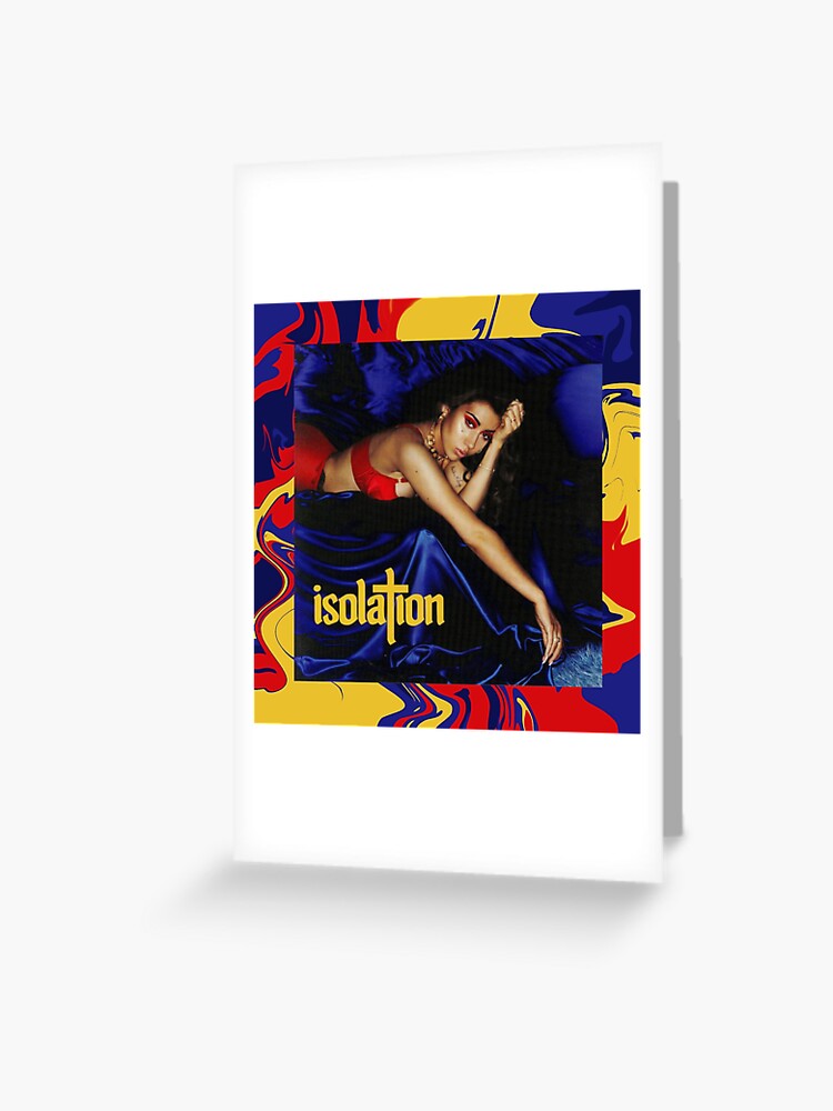 Kali Uchis Isolation Album Cover Art Marble Effect Greeting Card By Oliviapeachy Redbubble